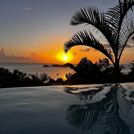 Sunset Palm - Superbe Villa Créole avec piscine face au coucher de soleil Bouillante Exterior foto