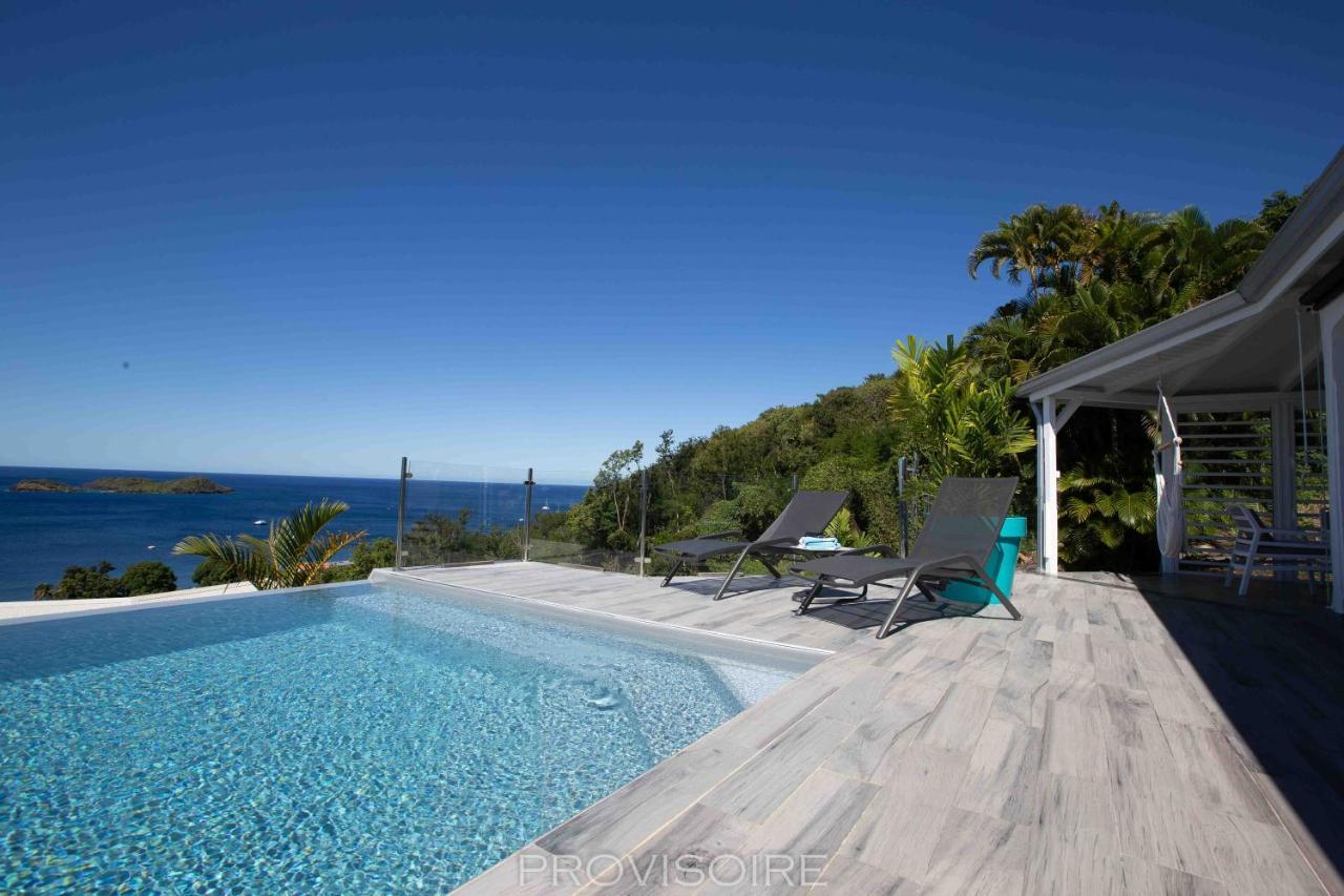 Sunset Palm - Superbe Villa Créole avec piscine face au coucher de soleil Bouillante Exterior foto