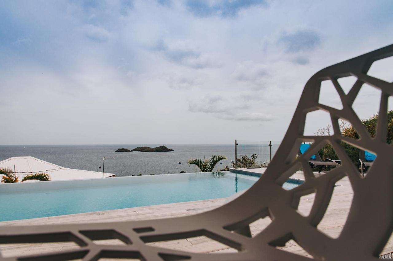 Sunset Palm - Superbe Villa Créole avec piscine face au coucher de soleil Bouillante Exterior foto