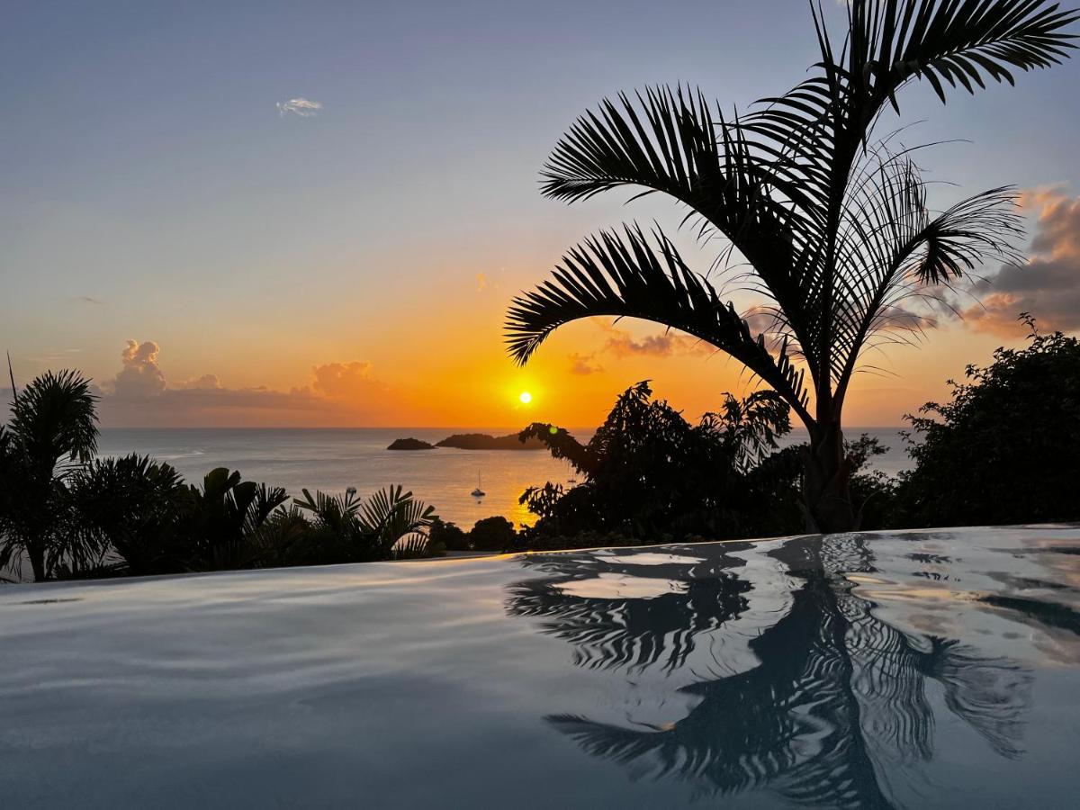 Sunset Palm - Superbe Villa Créole avec piscine face au coucher de soleil Bouillante Exterior foto